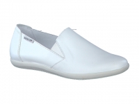 Chaussure mephisto velcro modele korie cuir blanc